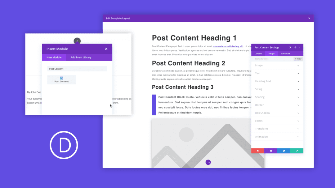 How to Use the Post Content Module in the Divi Theme Builder