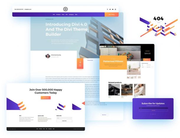 Download The First FREE Theme Builder Pack For Divi