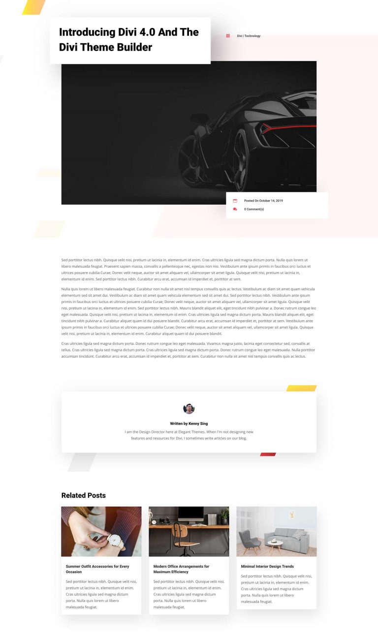 Download the Fourth FREE Theme Builder Pack for Divi