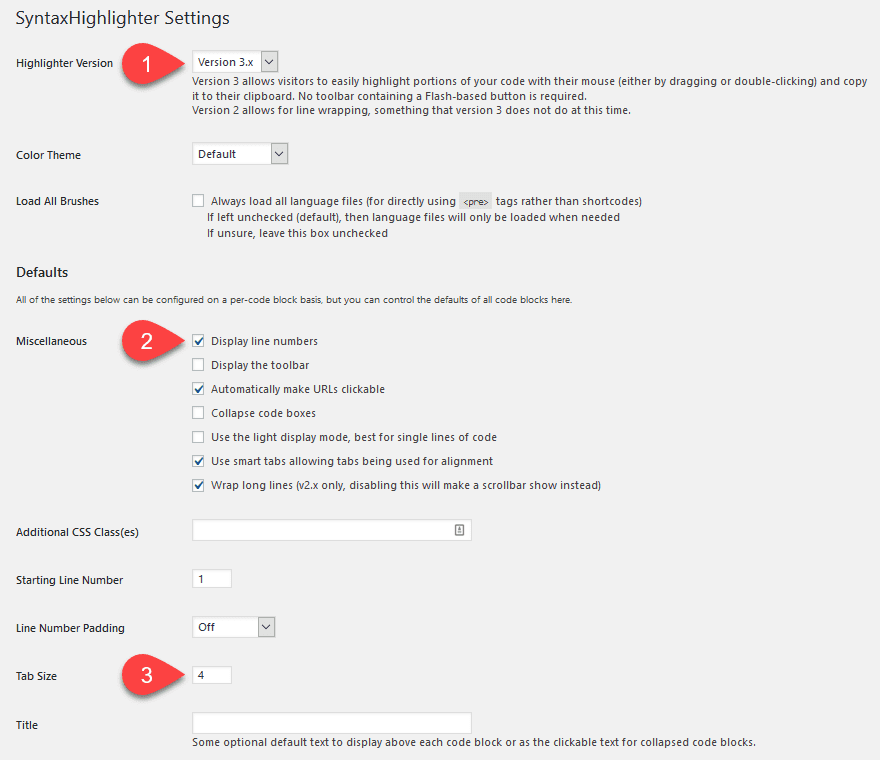 Syntax Control, Individual Scroll, Snippets