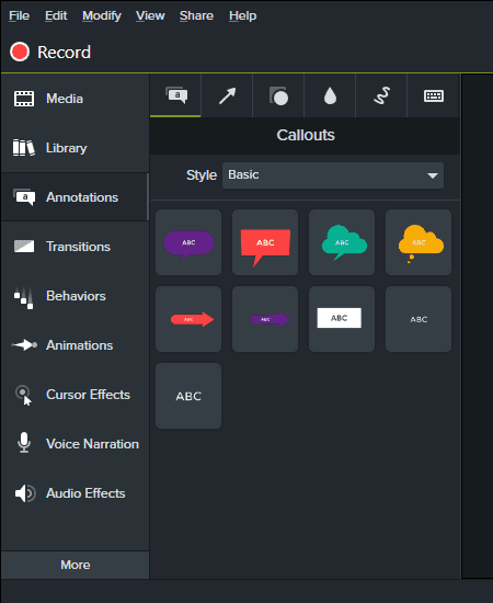 assets for camtasia