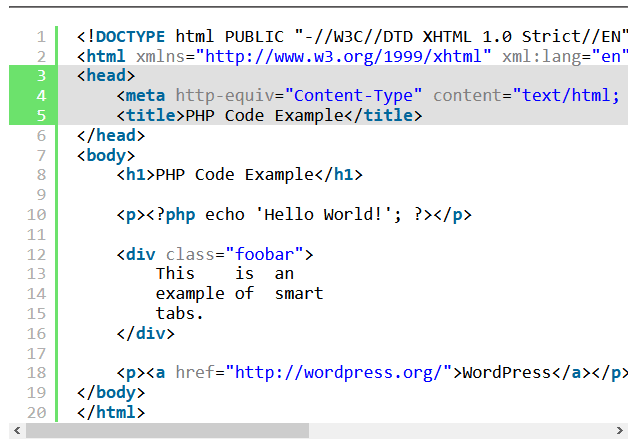 Highlighted Code Snippets