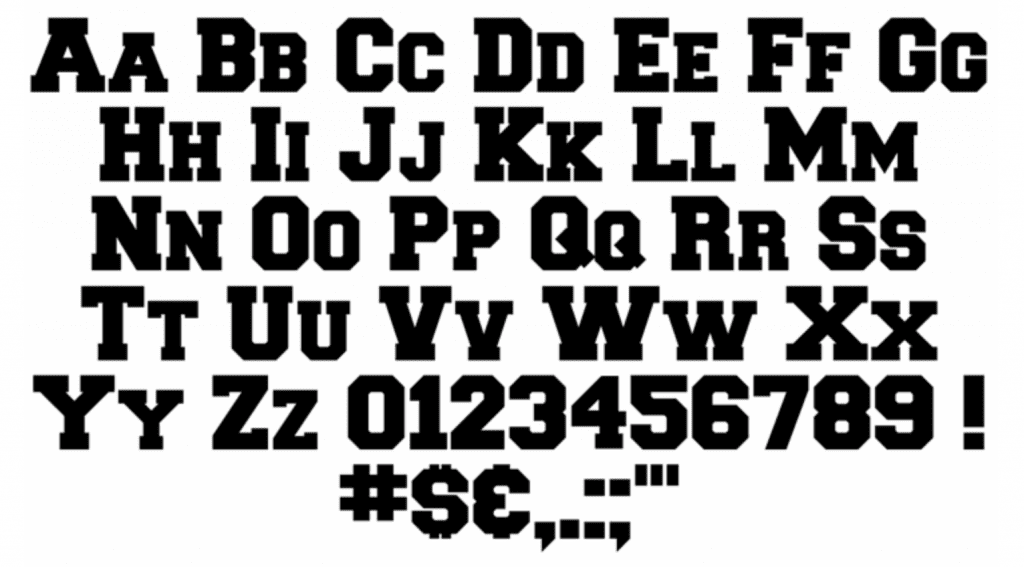 block letter font