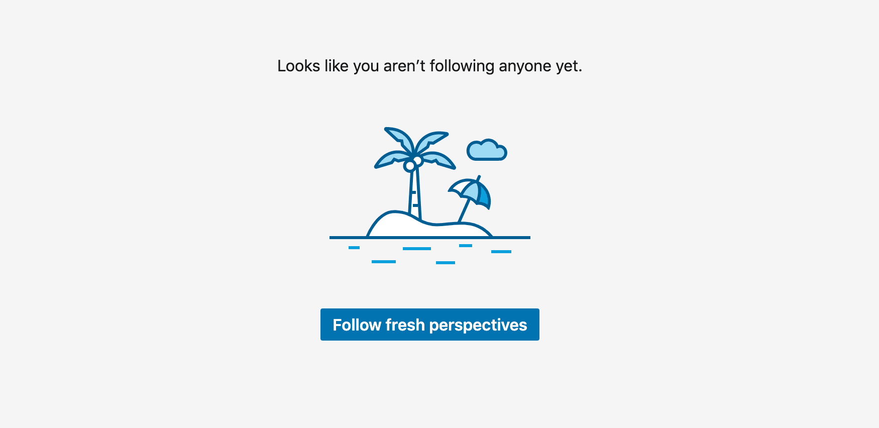 The Follow Fresh Perspectives button in LinkedIn.