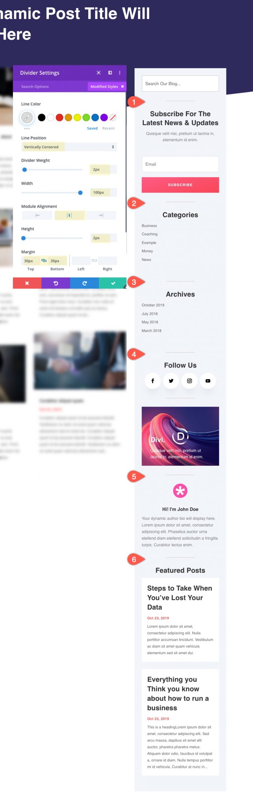 Optimize Divi Sidebar on Mobile