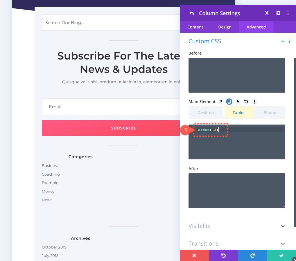 Optimize Divi Sidebar on Mobile