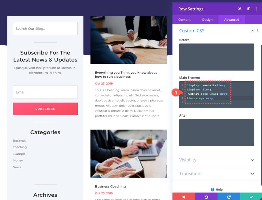 Optimize Divi Sidebar on Mobile