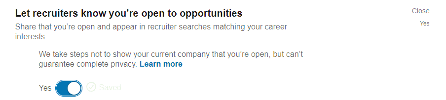 Open job opportunities in LinkedIn.