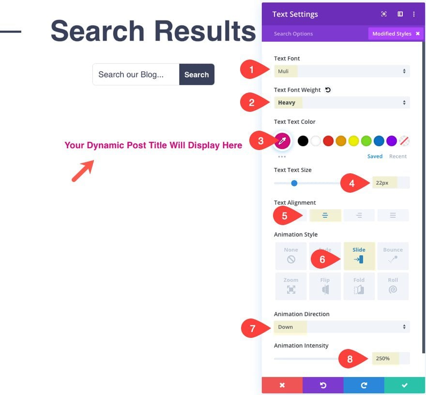 Divi Search Results Page Template