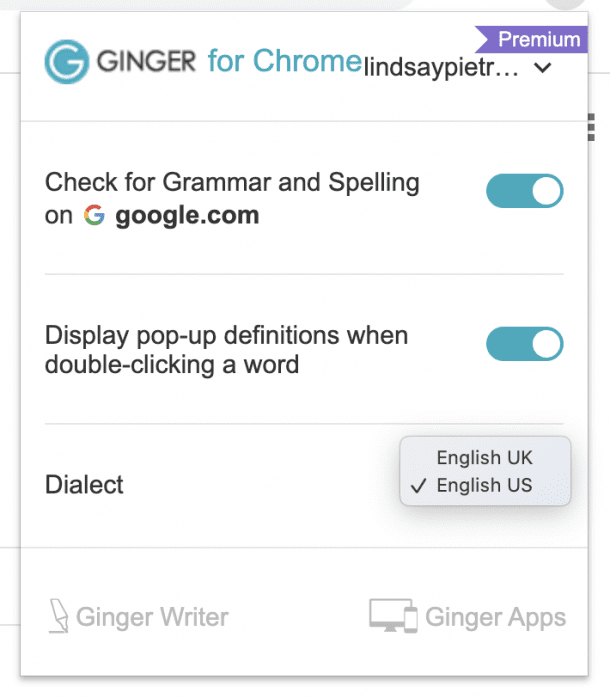 A Guide to Ginger Grammar for Bloggers
