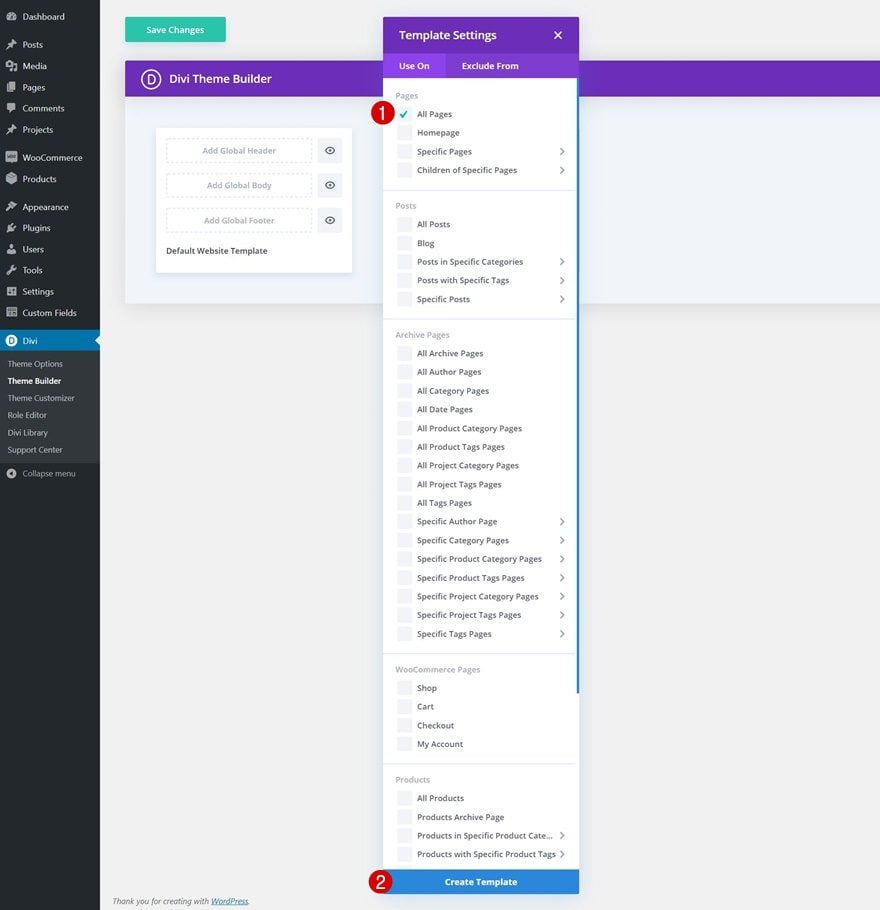 first Divi section