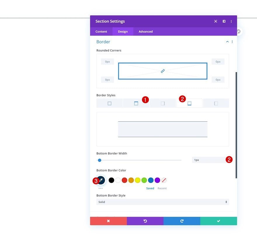 first Divi section