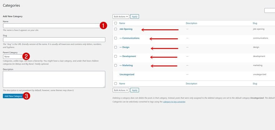 open job position template