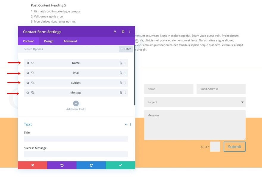 bottom-page contact form