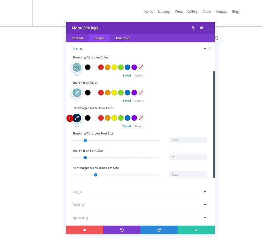 first Divi section