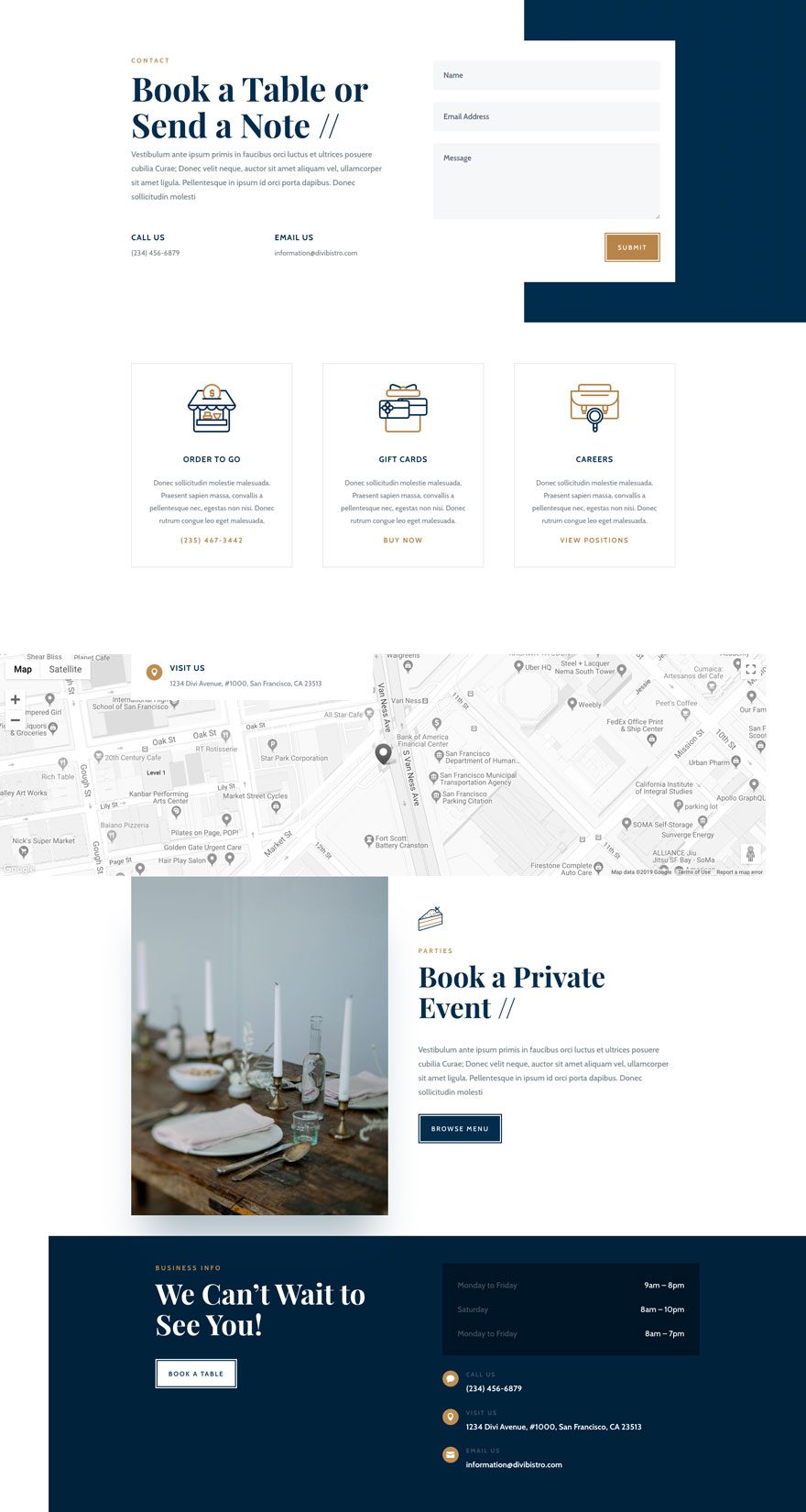 bistro layout pack