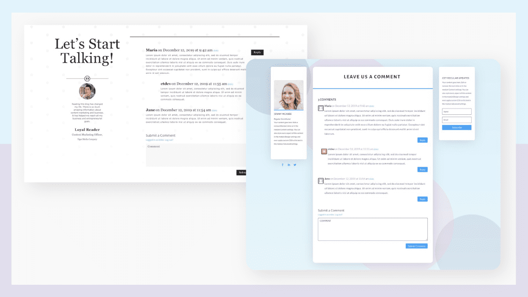 How to Style Divi’s Comments Module Inside a Blog Post Template