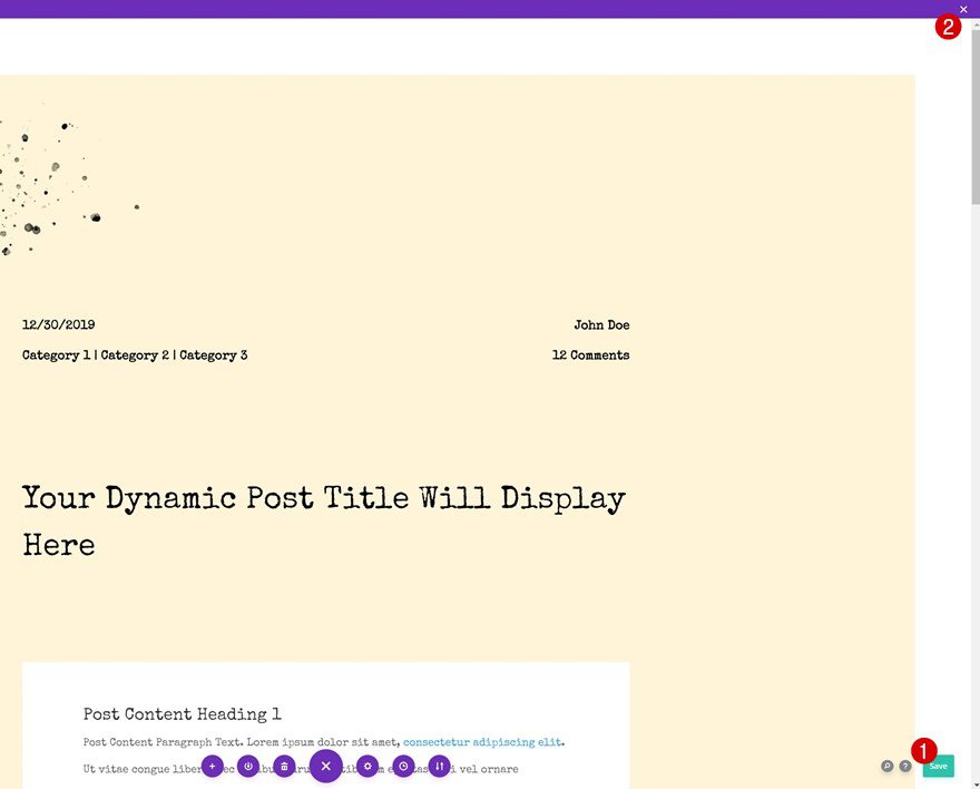 typewriter-inspired blog post template