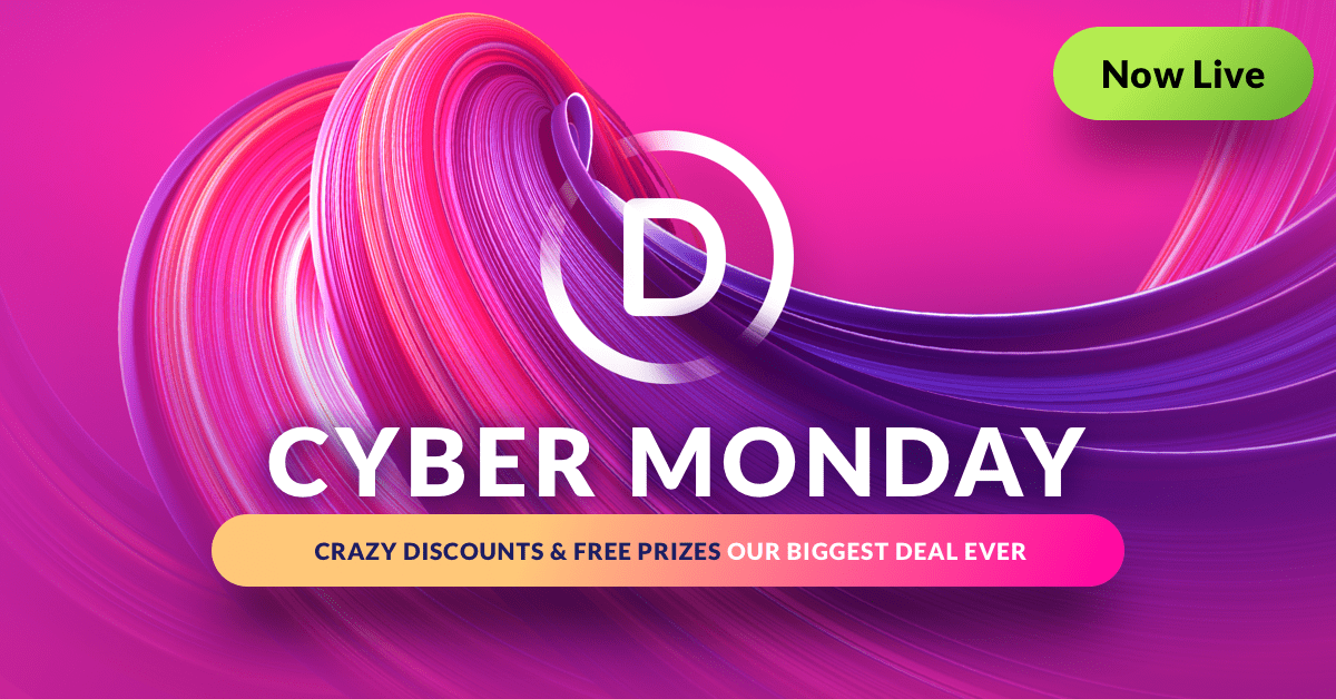 The Divi Cyber Monday Sale Has Begun!