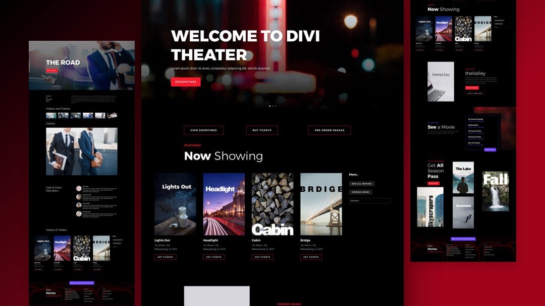 Get a FREE Movie Theatre Layout Pack for Divi