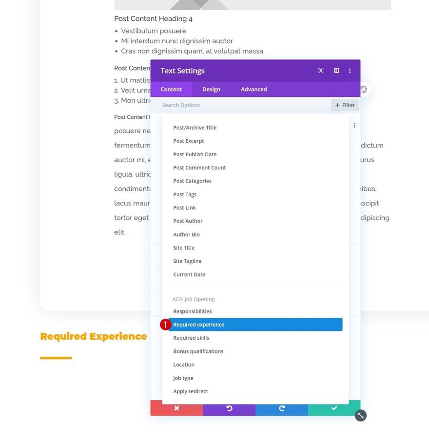 open job position template