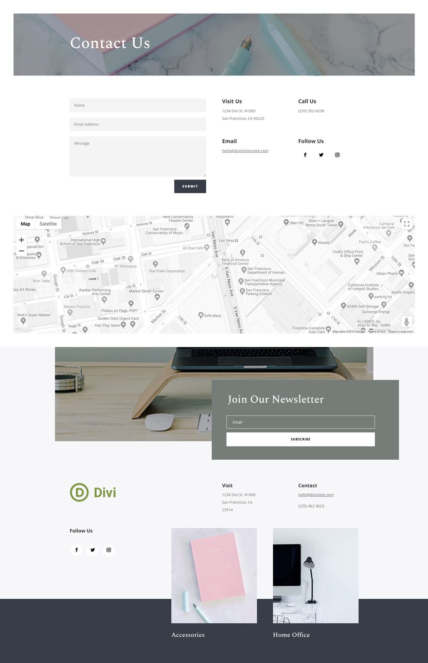 online store layout pack