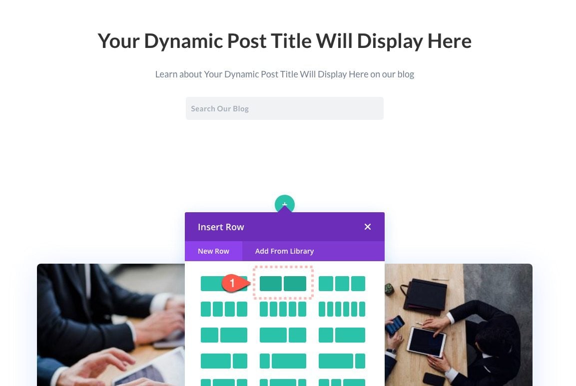 organizing blog page content in Divi