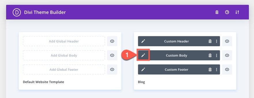 organizing blog page content in Divi