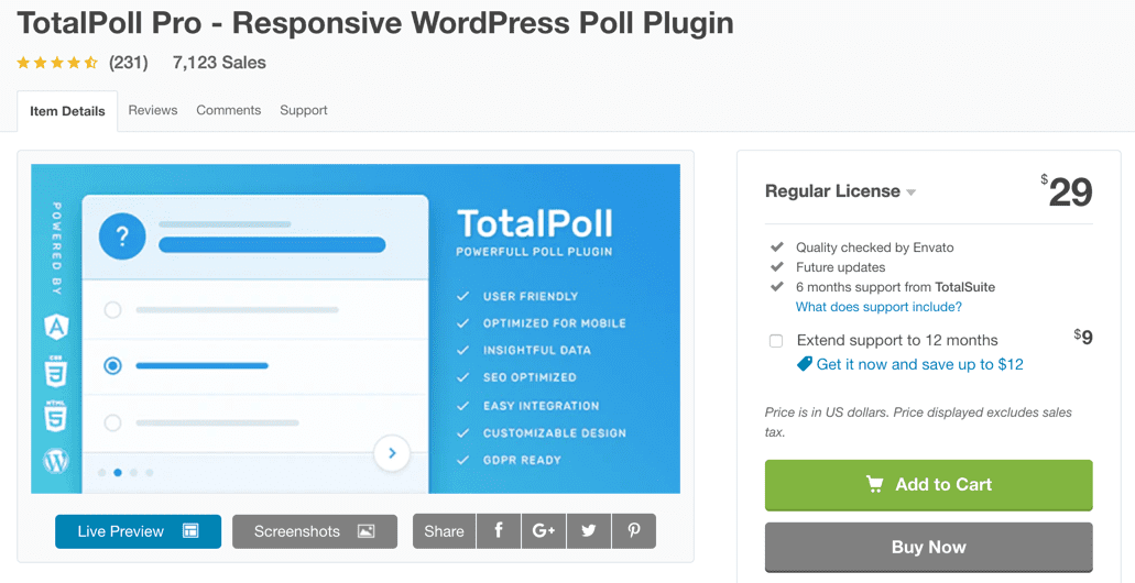 totalpoll wordpress survey plugin