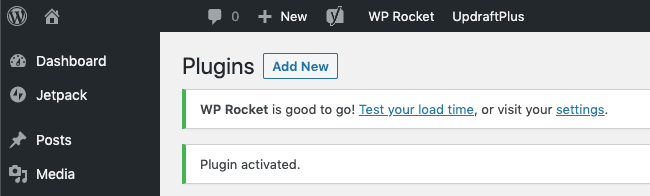 WP Rocket Caching Plugin