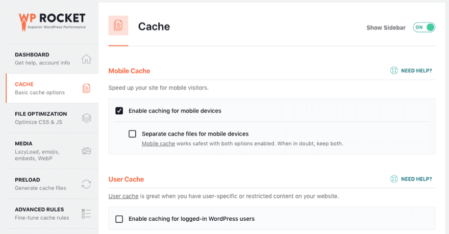 WP Rocket Caching Plugin