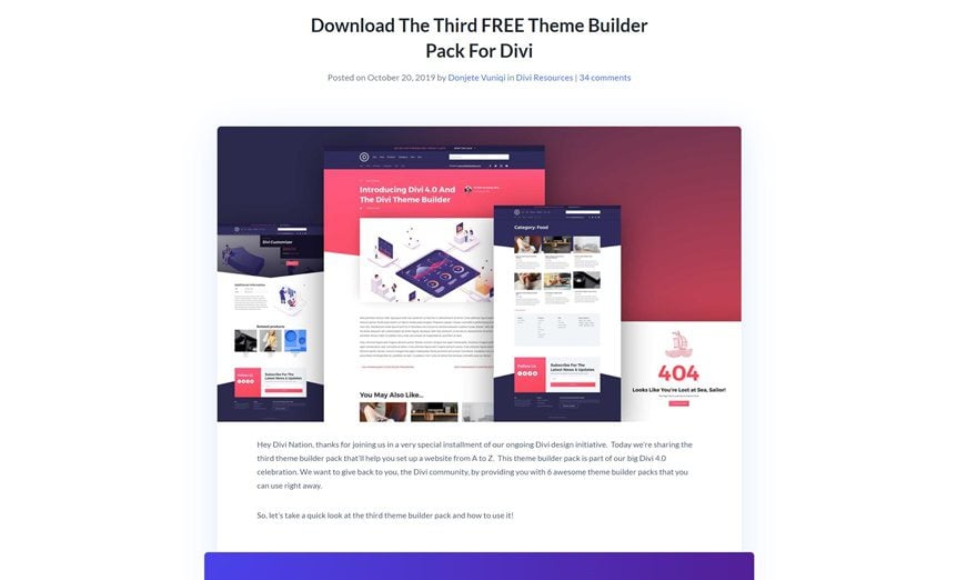 Divi CTA Layout Block