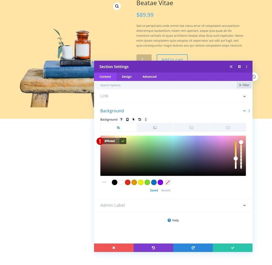 product info
