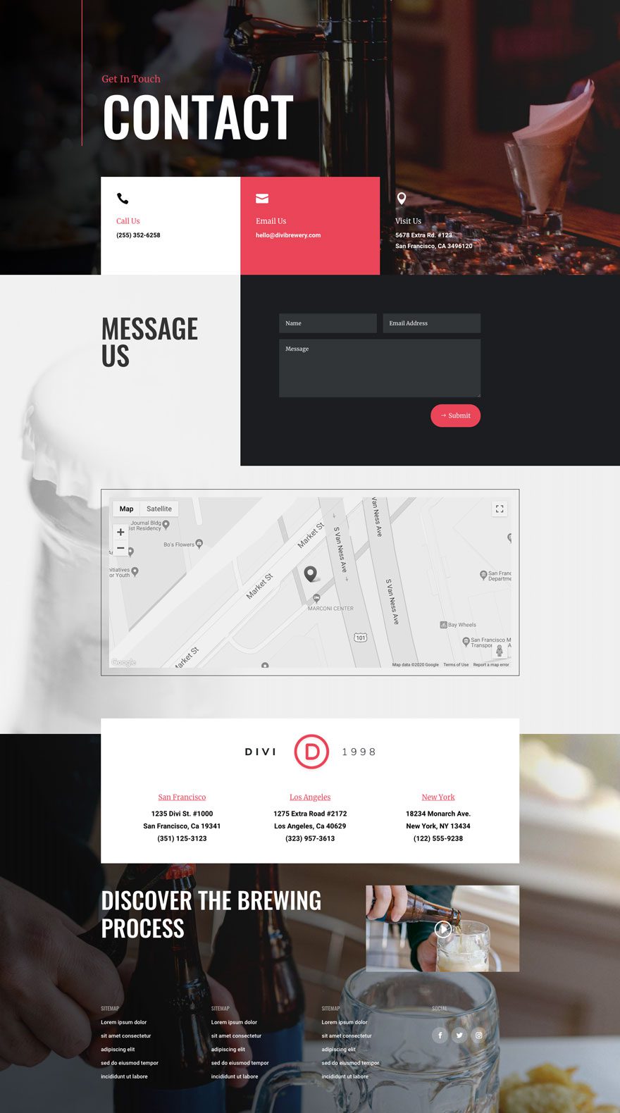 Divi Brewery Layout Pack