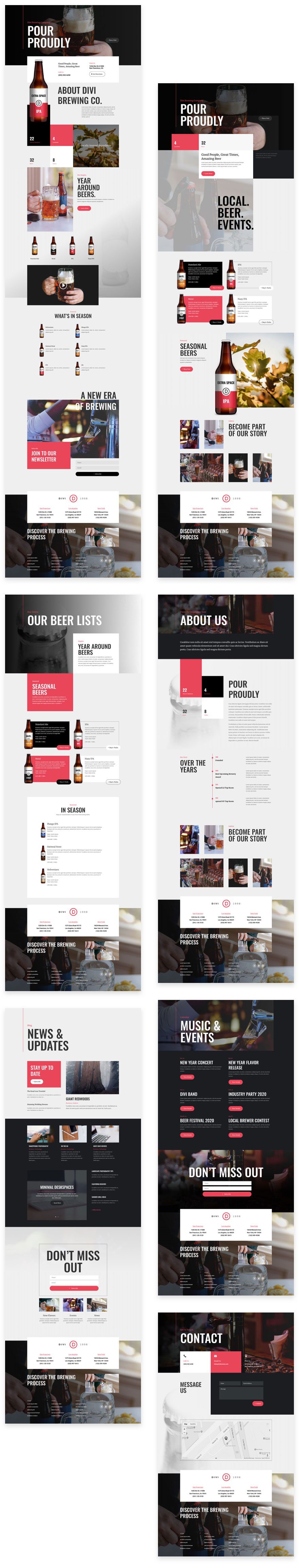 Divi Brewery Layout Pack