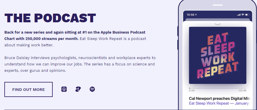 The Eat Sleep Work Repeat podcast.