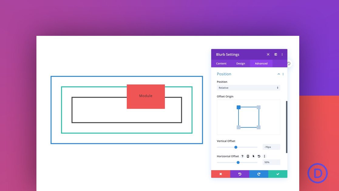 Understanding & Using the Relative Position in Divi