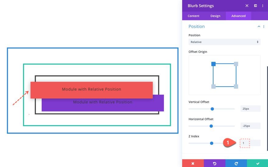 Relative Position in Divi