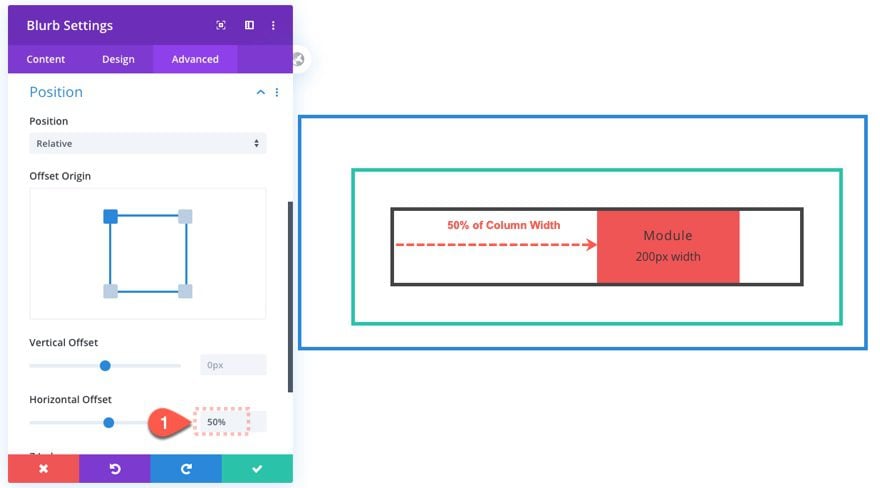 Relative Position in Divi