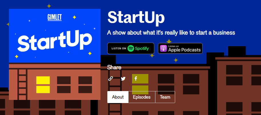 The StartUp program.