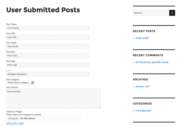 User. Post How to Allow Users to Submit Articles to your WordPress Blog