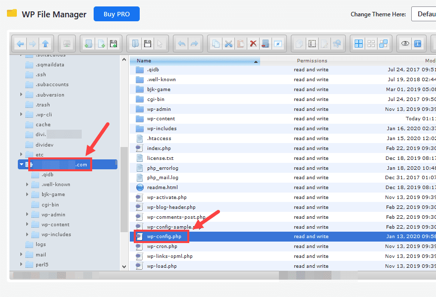 WordPress Log Files