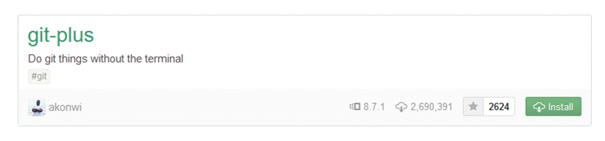 git plus package