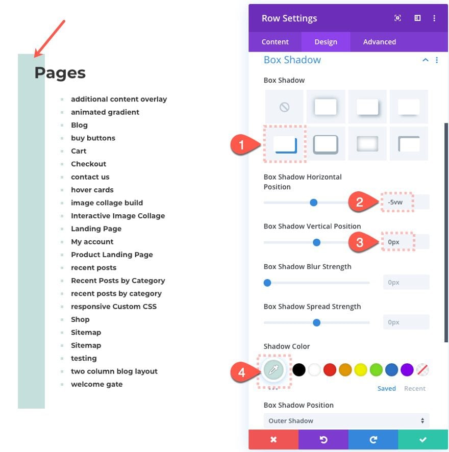 divi html sitemap page