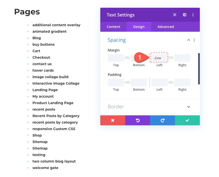 divi html sitemap page