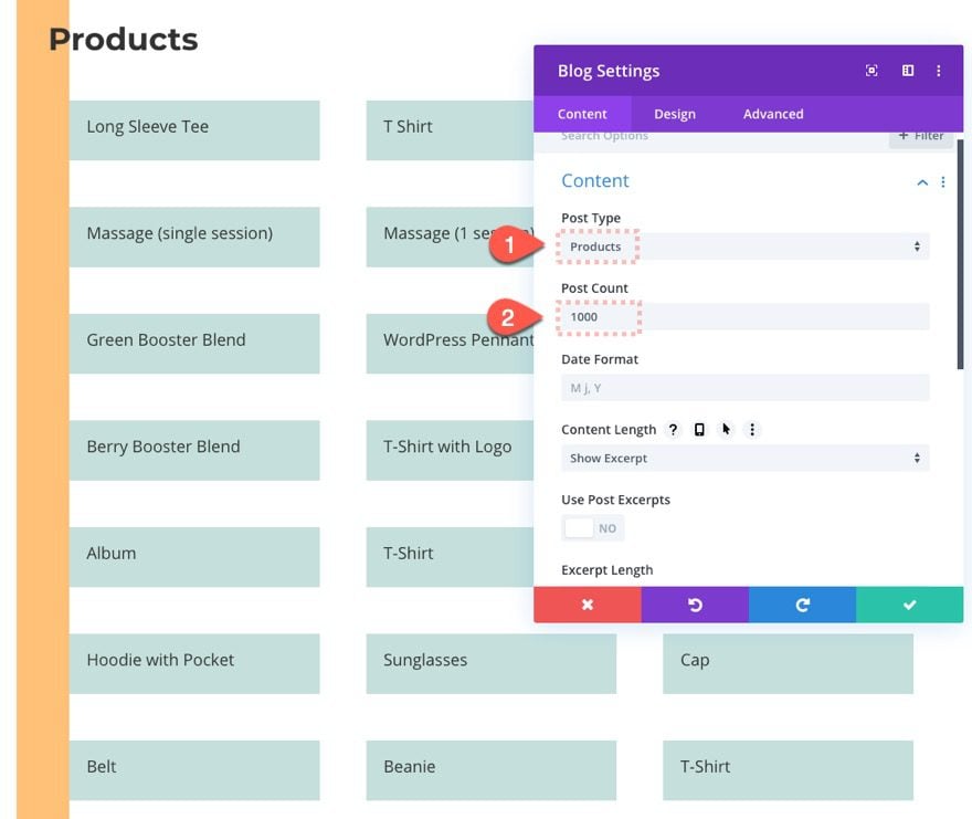 divi html sitemap page