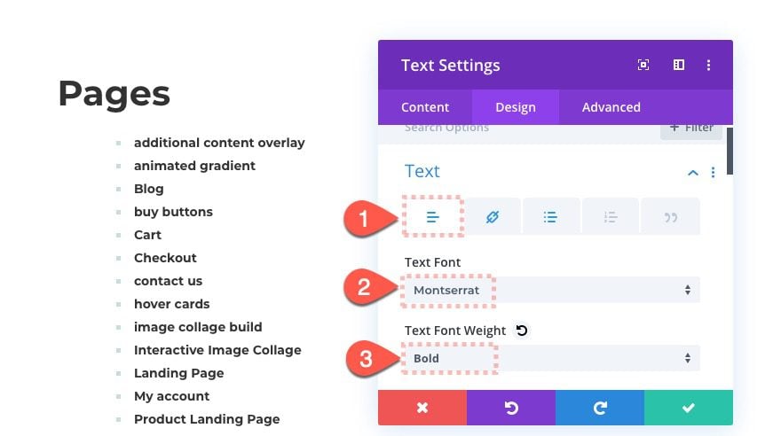 divi html sitemap page