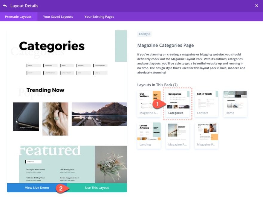 divi html sitemap page