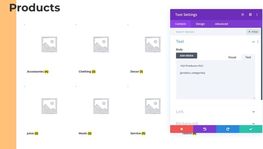 divi html sitemap page