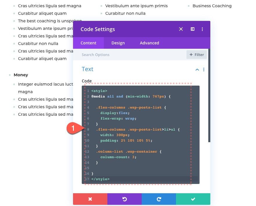 divi html sitemap page